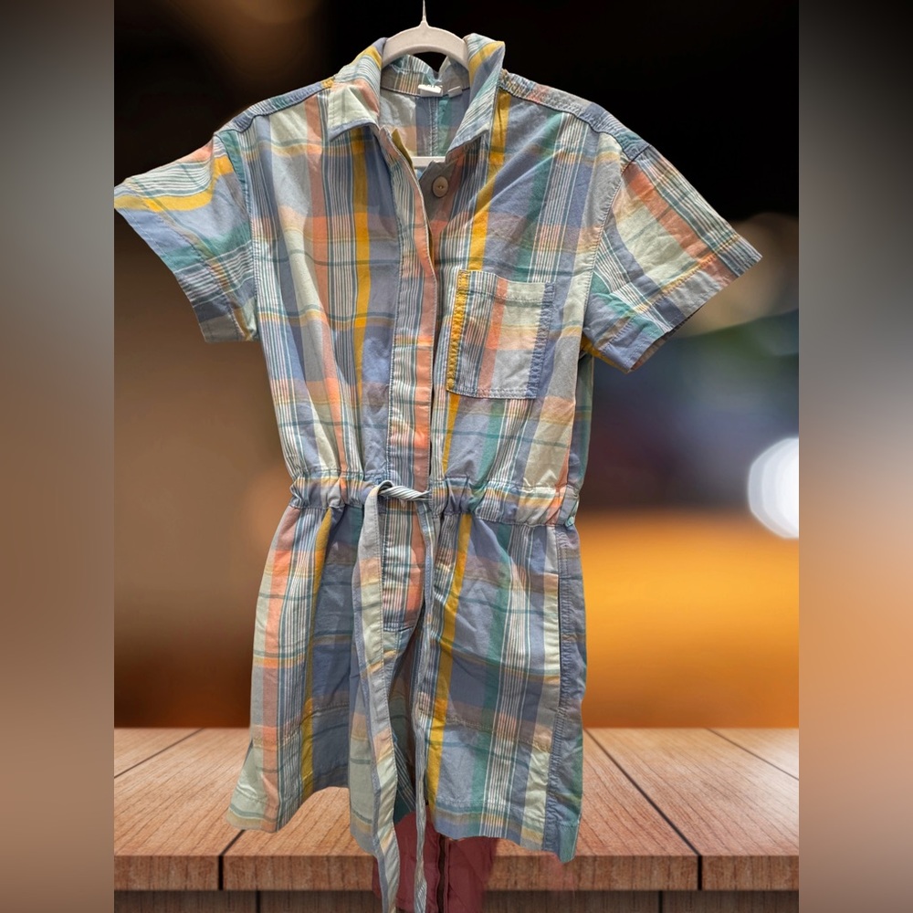 Gap Pastel Plaid romper